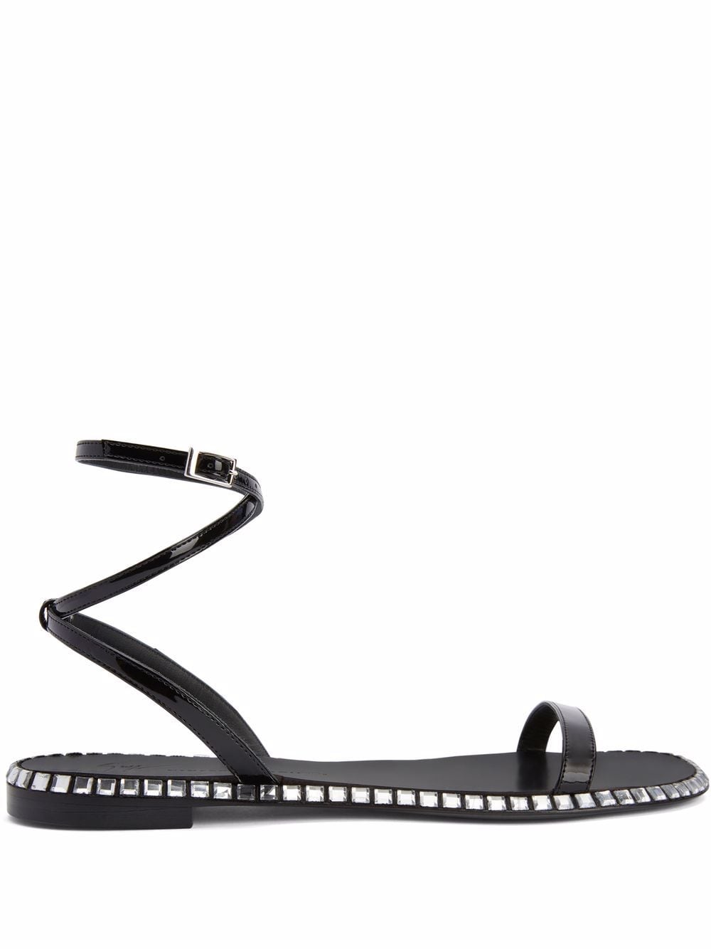 Giuseppe Zanotti Bellatriks flat sandals - Black von Giuseppe Zanotti