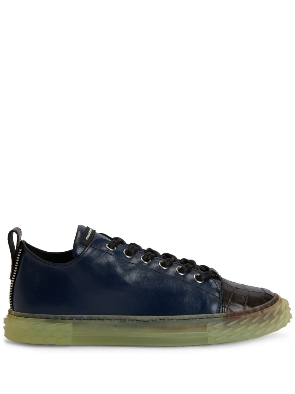 Giuseppe Zanotti Blabber leather sneakers - Blue von Giuseppe Zanotti