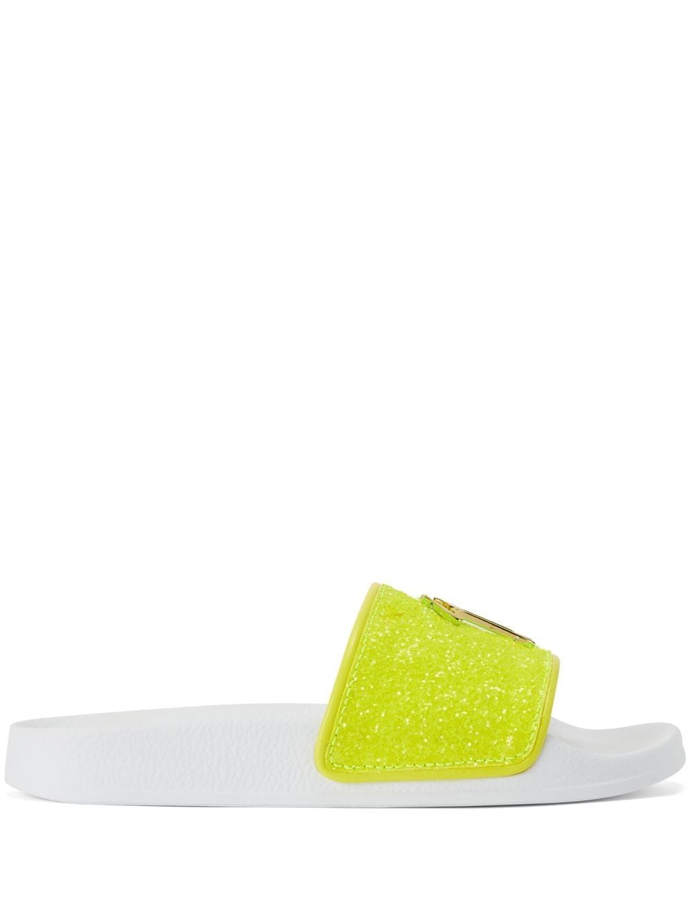 Giuseppe Zanotti Brett glitter slides - Yellow von Giuseppe Zanotti