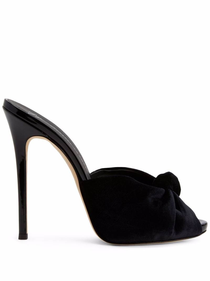 Giuseppe Zanotti Bridget velvet sandals - Black von Giuseppe Zanotti