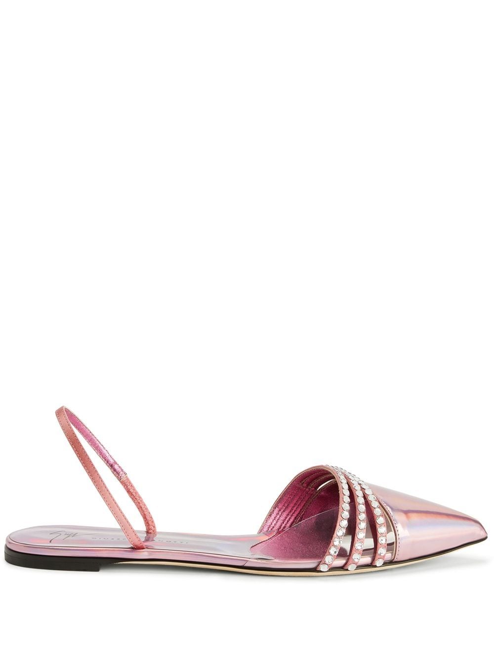 Giuseppe Zanotti Claralie rhinestone-embellished slingback pumps - Pink von Giuseppe Zanotti