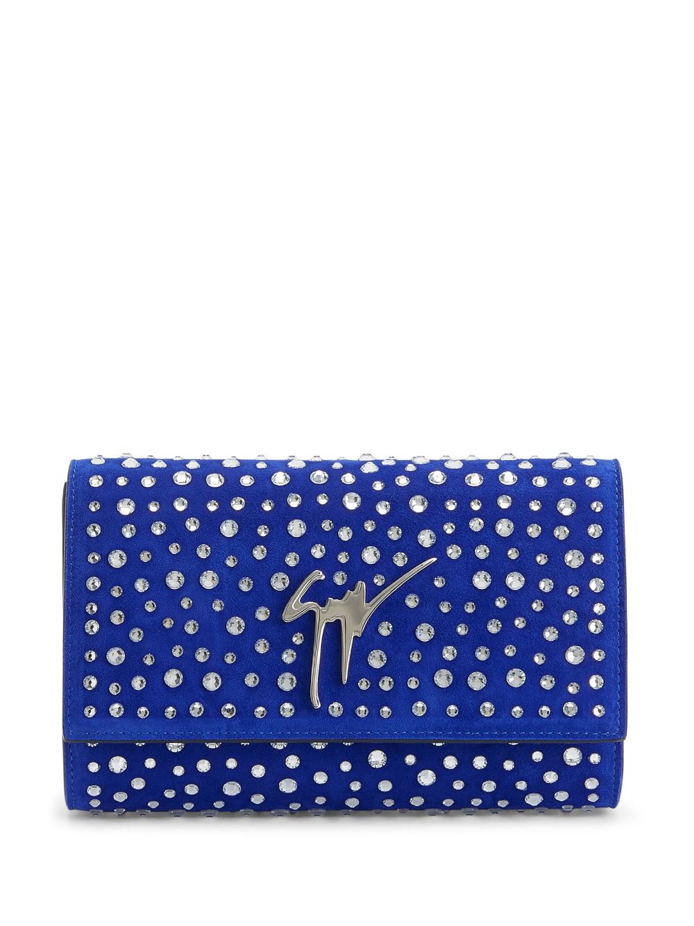 Giuseppe Zanotti Cleopatra crystal-embellished clutch bag - Blue von Giuseppe Zanotti