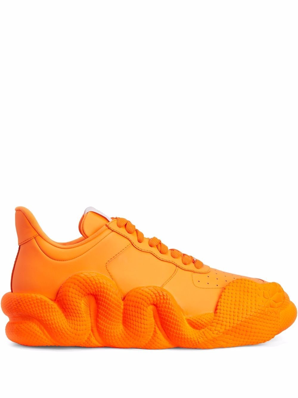 Giuseppe Zanotti Cobras snake-detail sneakers - Orange von Giuseppe Zanotti