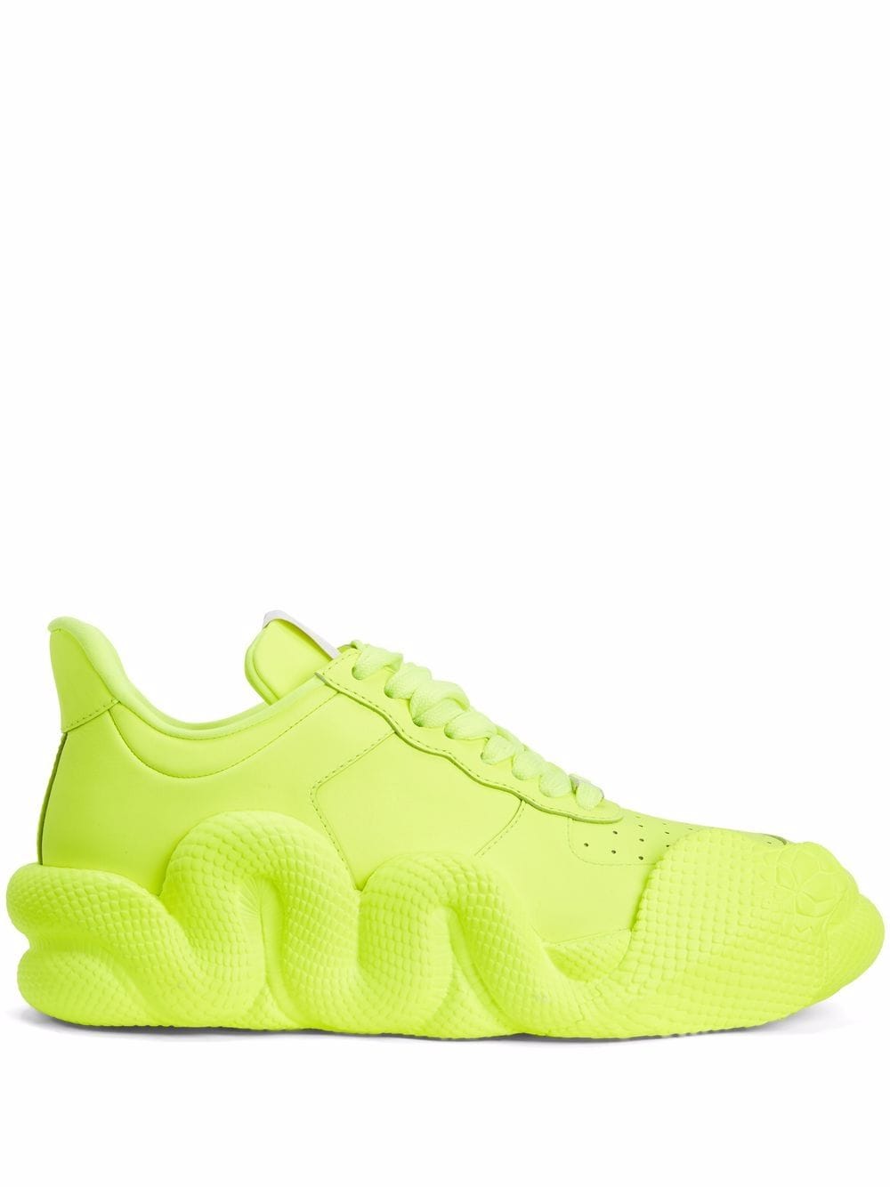 Giuseppe Zanotti Cobras snake-trimmed sneakers - Yellow von Giuseppe Zanotti