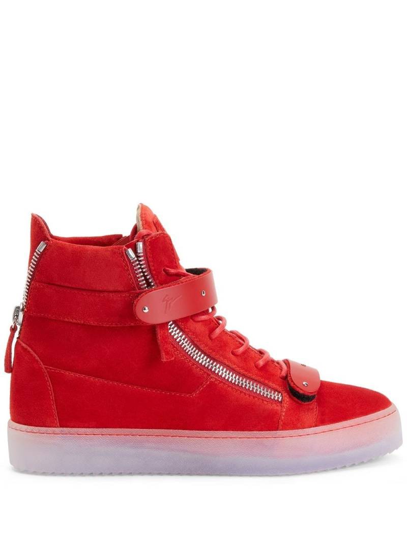 Giuseppe Zanotti Coby high-top sneakers - Red von Giuseppe Zanotti
