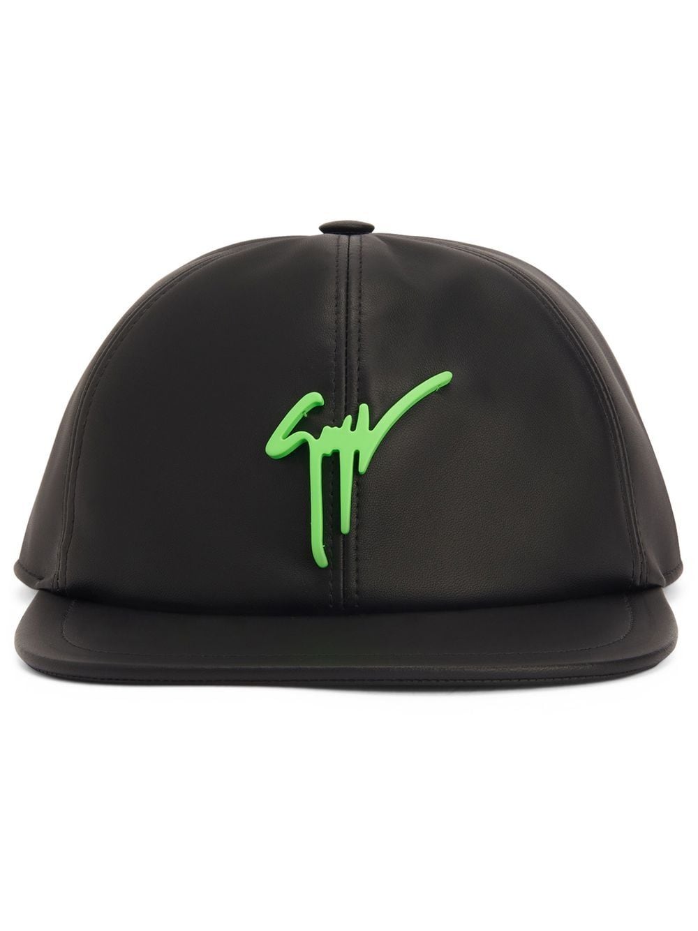 Giuseppe Zanotti Cohen leather baseball cap - Black von Giuseppe Zanotti