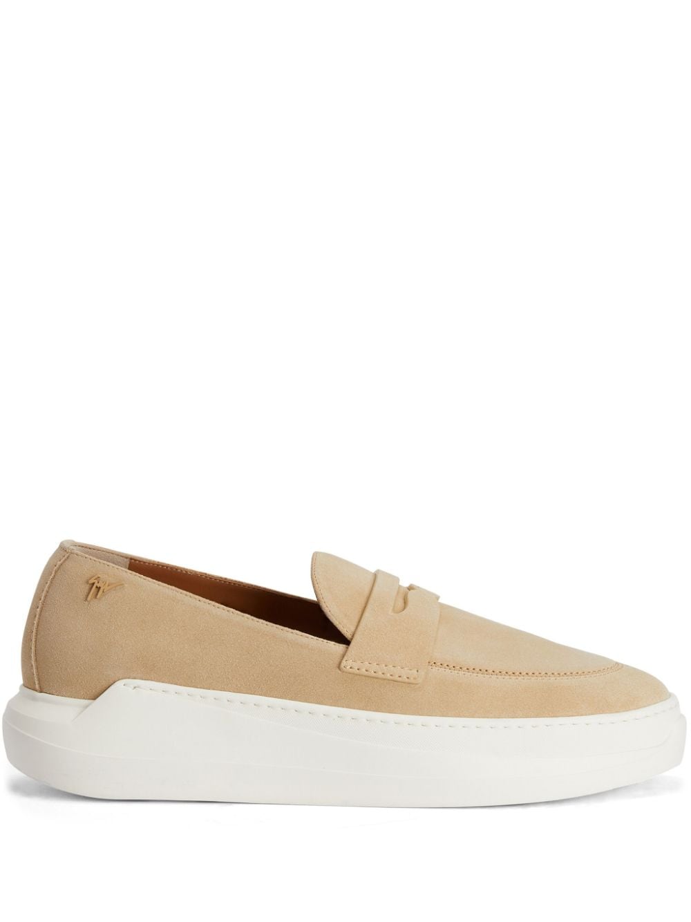 Giuseppe Zanotti Conley Glam velour loafers - Neutrals von Giuseppe Zanotti