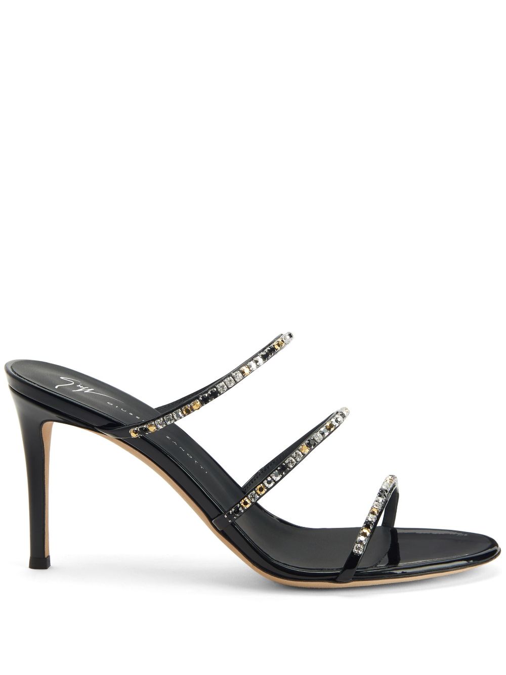 Giuseppe Zanotti Dark Colorful 85mm embellished sandals - Black von Giuseppe Zanotti