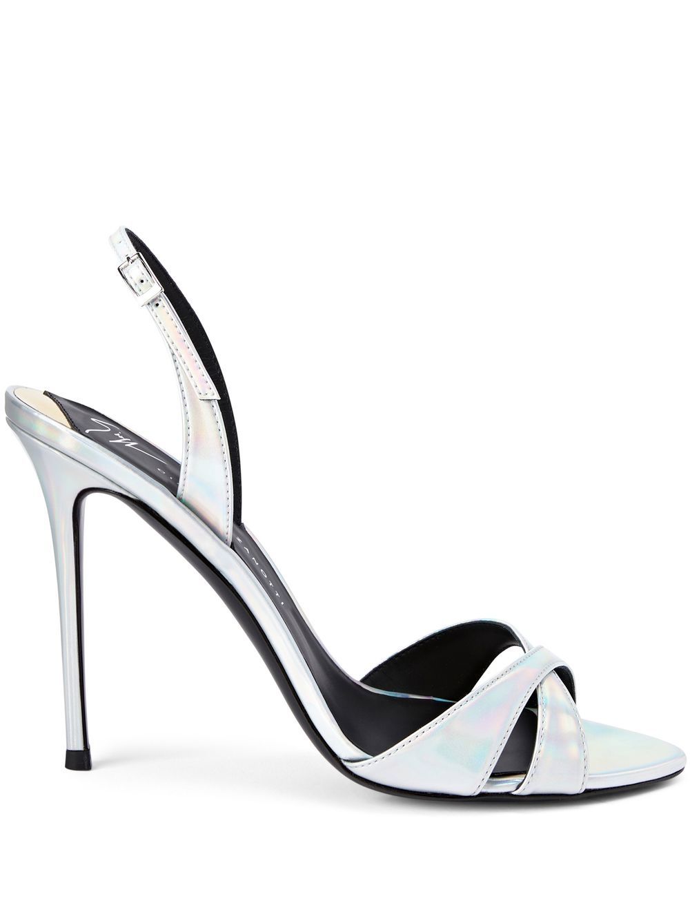 Giuseppe Zanotti Dorotee holographic 105mm sandals - Silver von Giuseppe Zanotti