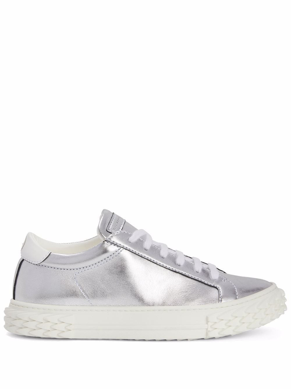 Giuseppe Zanotti Ecoblabber metallic low-top sneakers - Grey von Giuseppe Zanotti