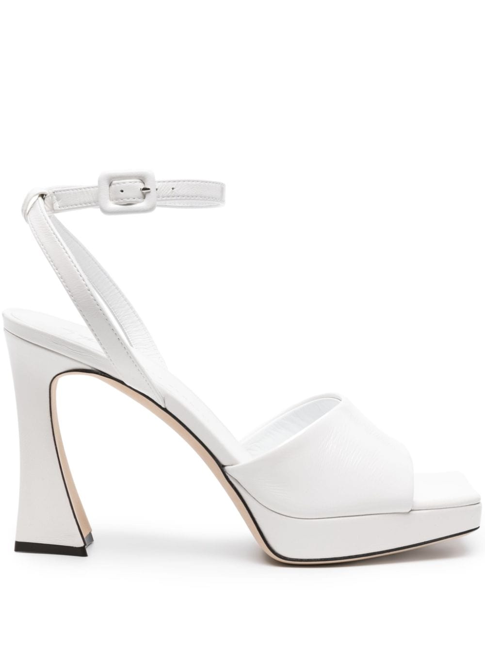 Giuseppe Zanotti Emiyle 100mm leather sandals - White von Giuseppe Zanotti