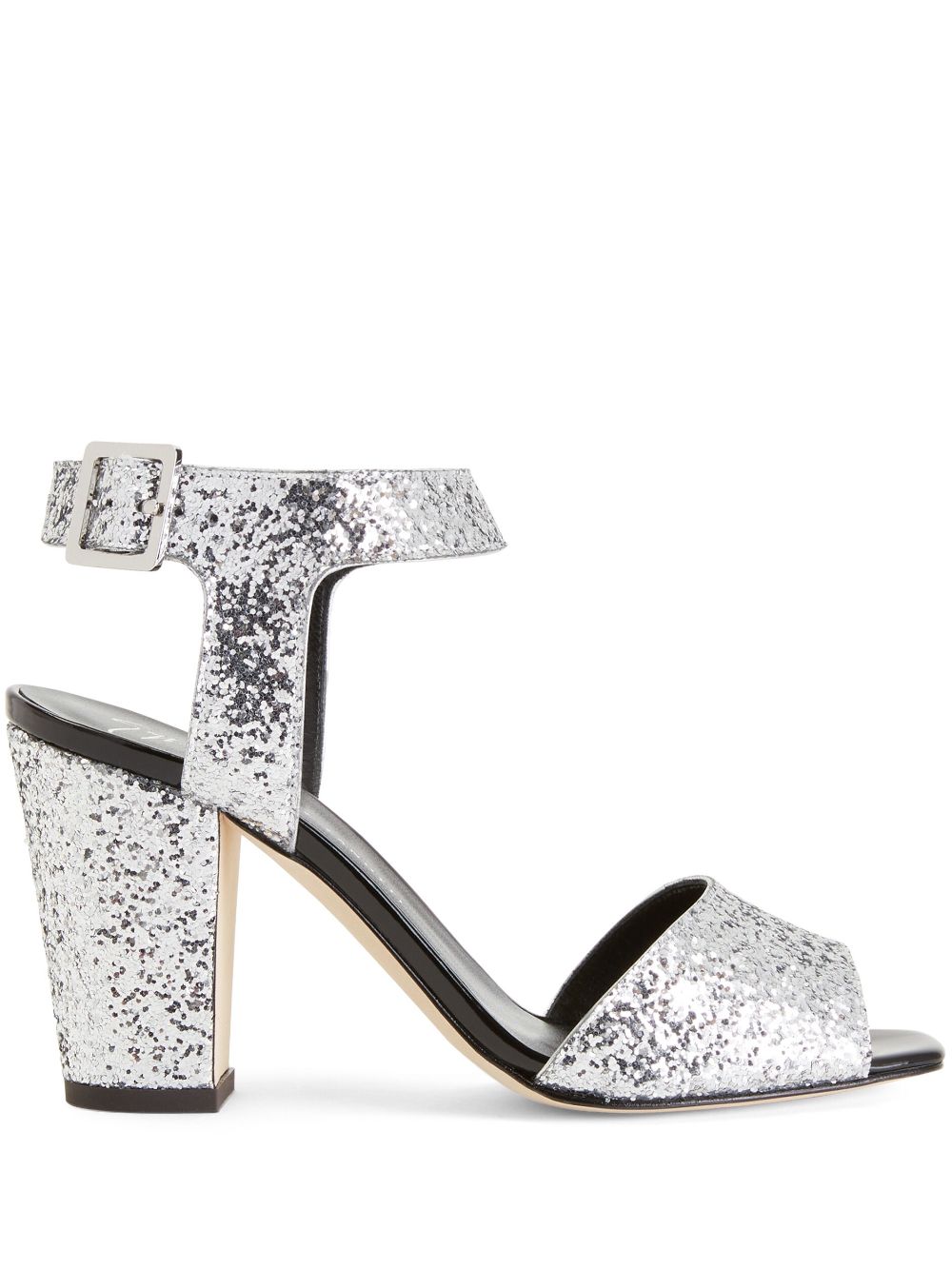 Giuseppe Zanotti Emmanuelle 80mm leather sandals - Silver von Giuseppe Zanotti