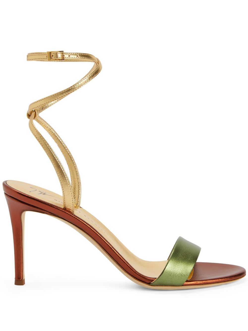 Giuseppe Zanotti Erwan metallic sandals - Green von Giuseppe Zanotti