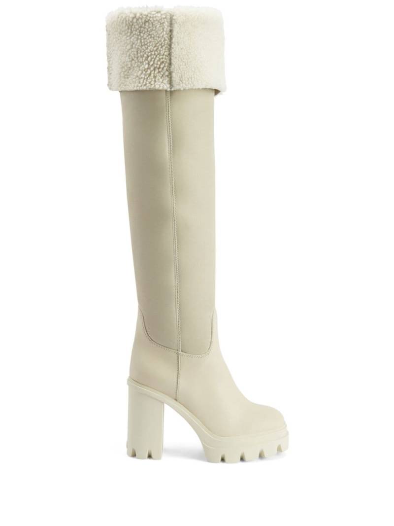 Giuseppe Zanotti Feridha 70mm knee-high boots - White von Giuseppe Zanotti