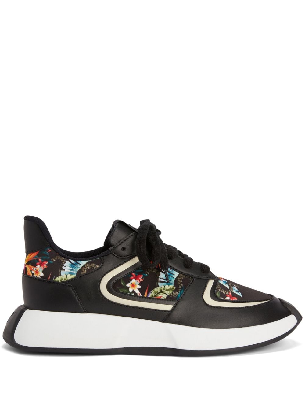 Giuseppe Zanotti Ferox floral-print sneakers - Black von Giuseppe Zanotti