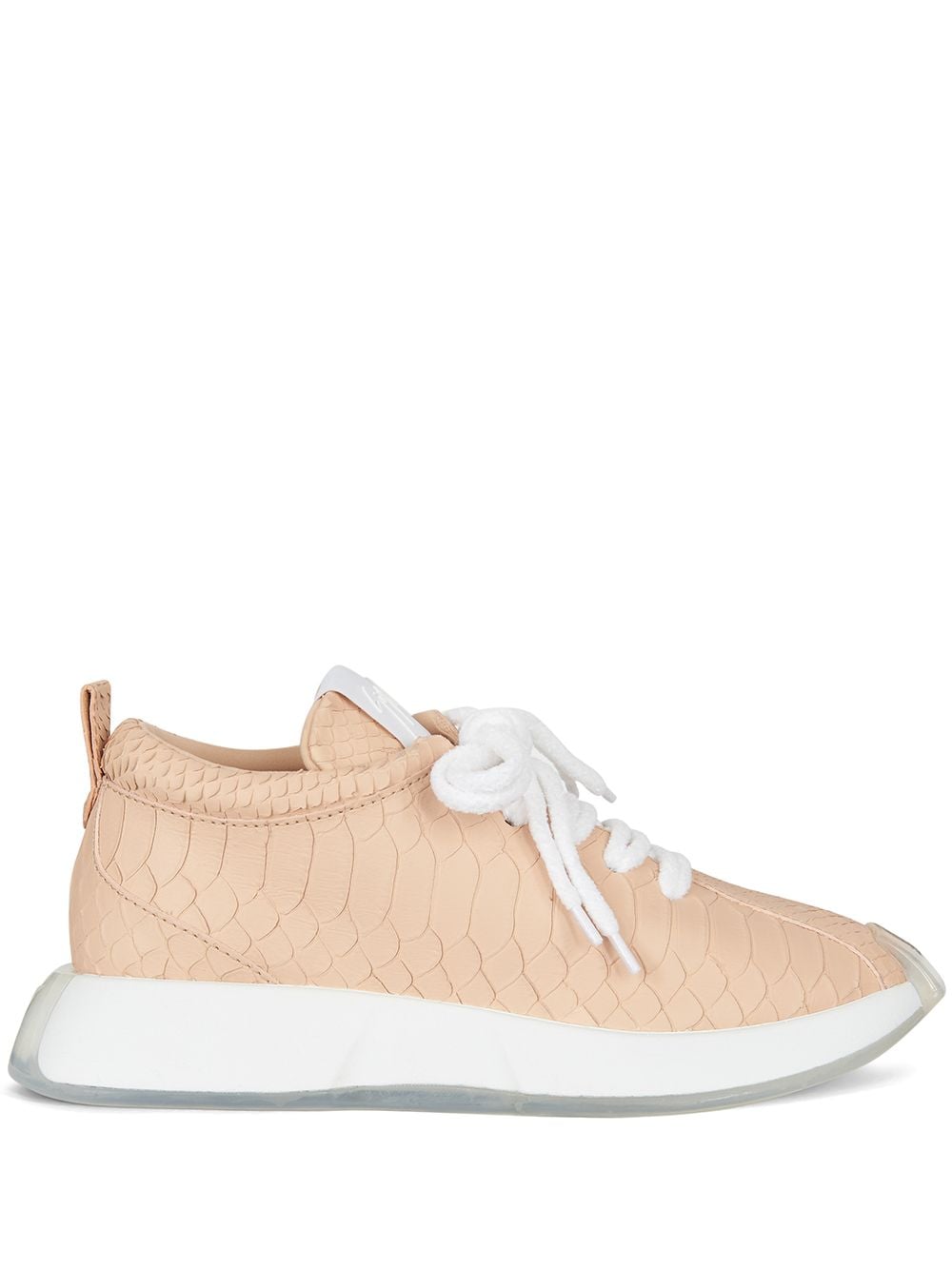 Giuseppe Zanotti Ferox python-effect sneakers - Pink von Giuseppe Zanotti