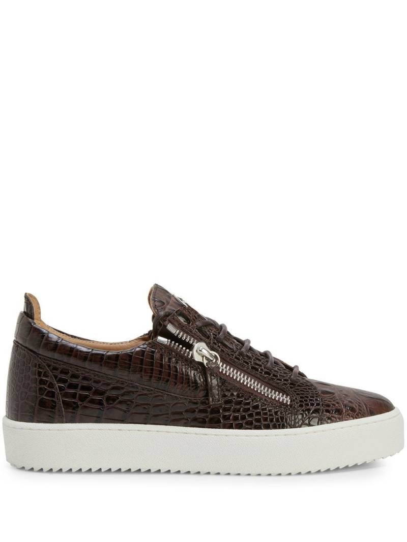 Giuseppe Zanotti Frankie lace-up sneakers - Brown von Giuseppe Zanotti