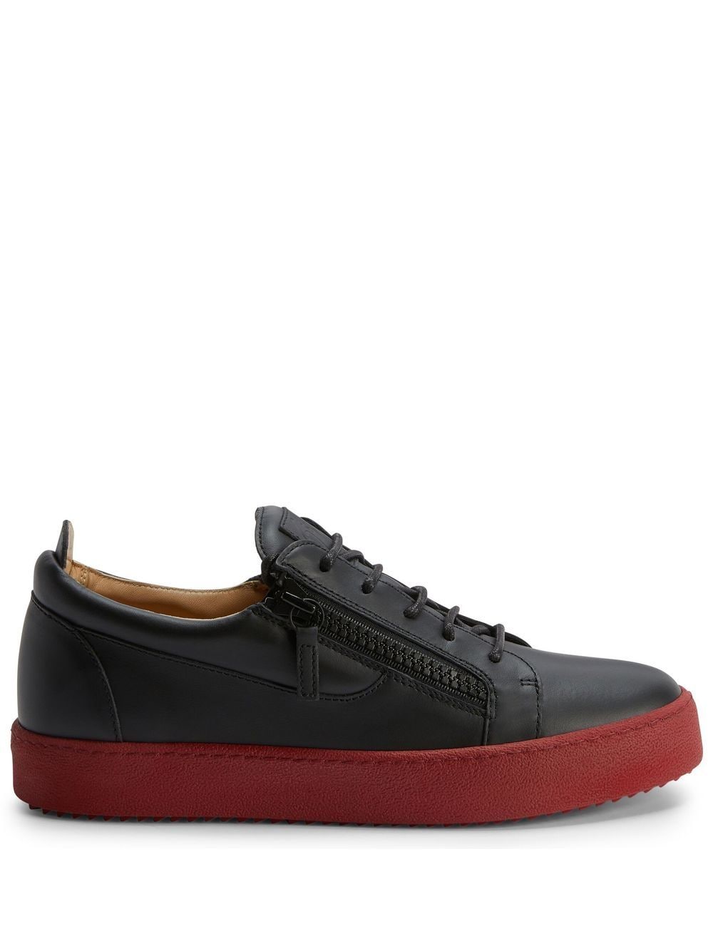 Giuseppe Zanotti Frankie leather low-top sneakers - Black von Giuseppe Zanotti