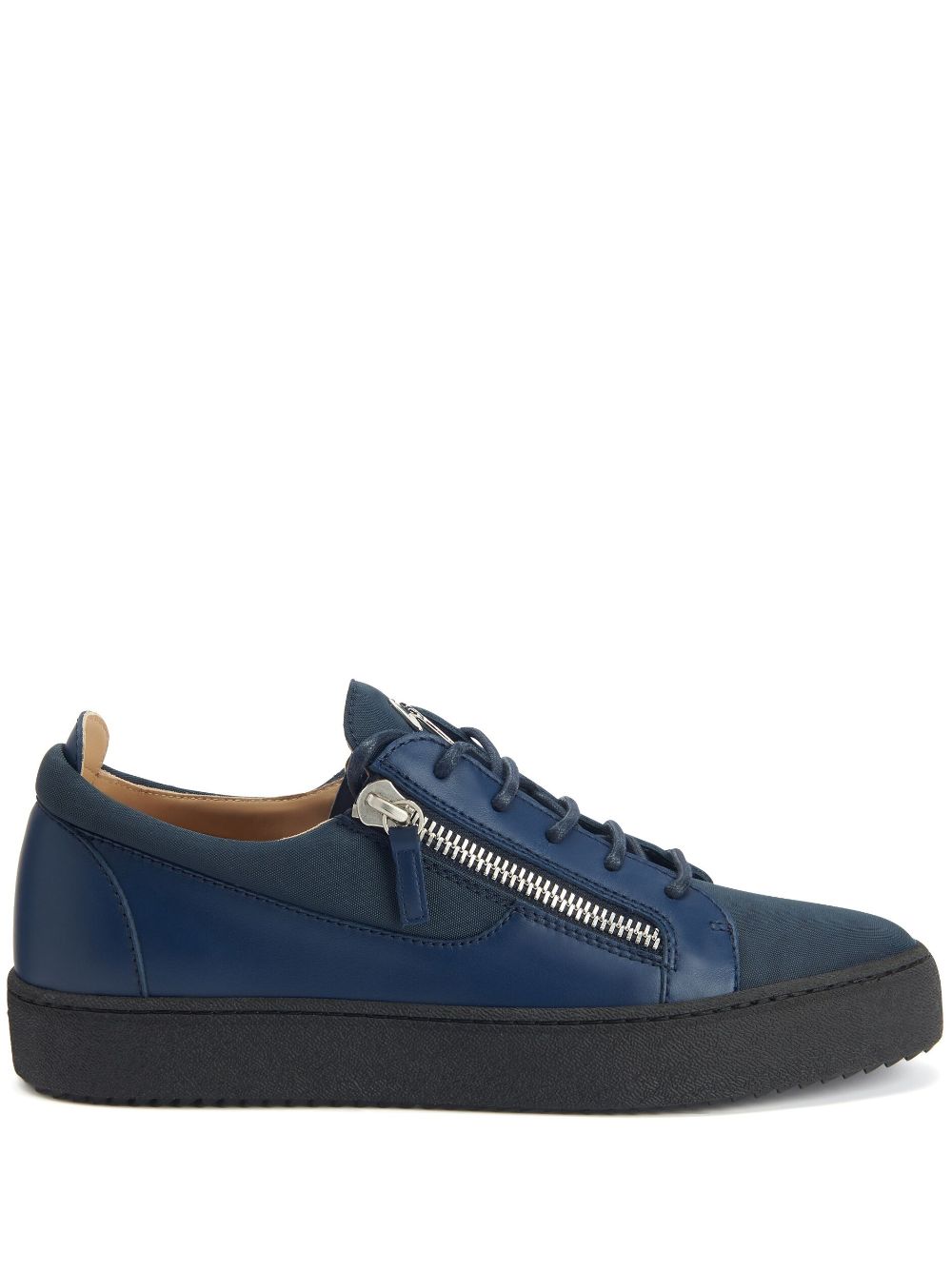 Giuseppe Zanotti Frankie leather sneakers - Blue von Giuseppe Zanotti