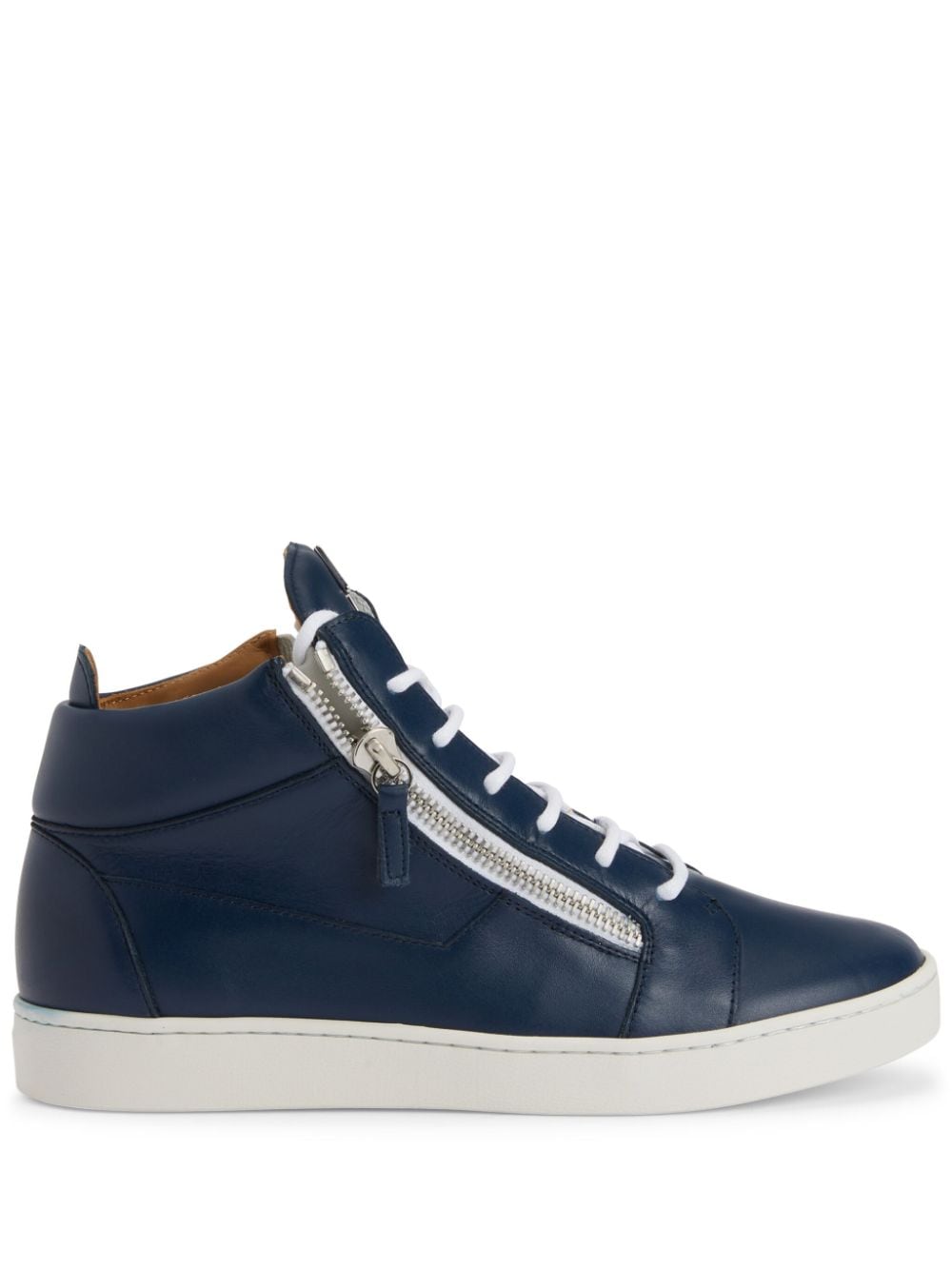 Giuseppe Zanotti Frankie logo-plaque sneakers - Blue von Giuseppe Zanotti