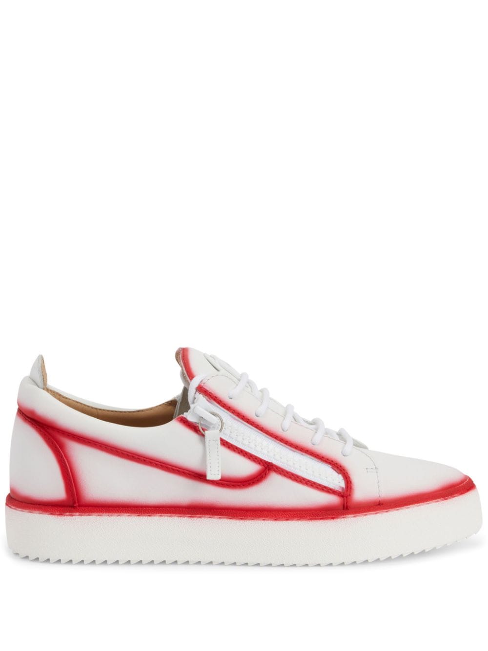 Giuseppe Zanotti Frankie seam-detail low-top sneakers - White von Giuseppe Zanotti