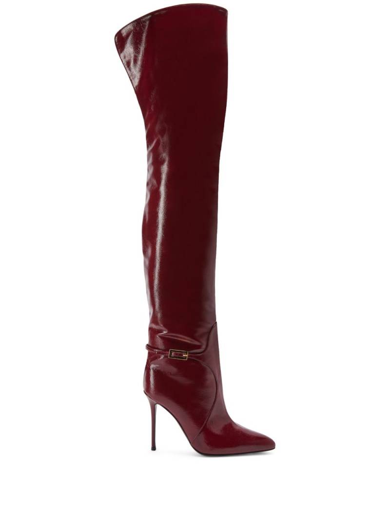 Giuseppe Zanotti Frannie 105mm patent-leather boot - Red von Giuseppe Zanotti