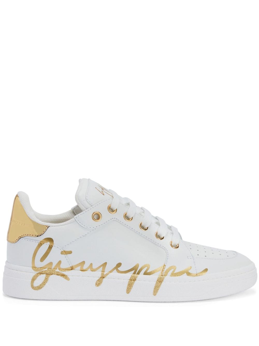 Giuseppe Zanotti GZ94 metallic sneakers - White von Giuseppe Zanotti