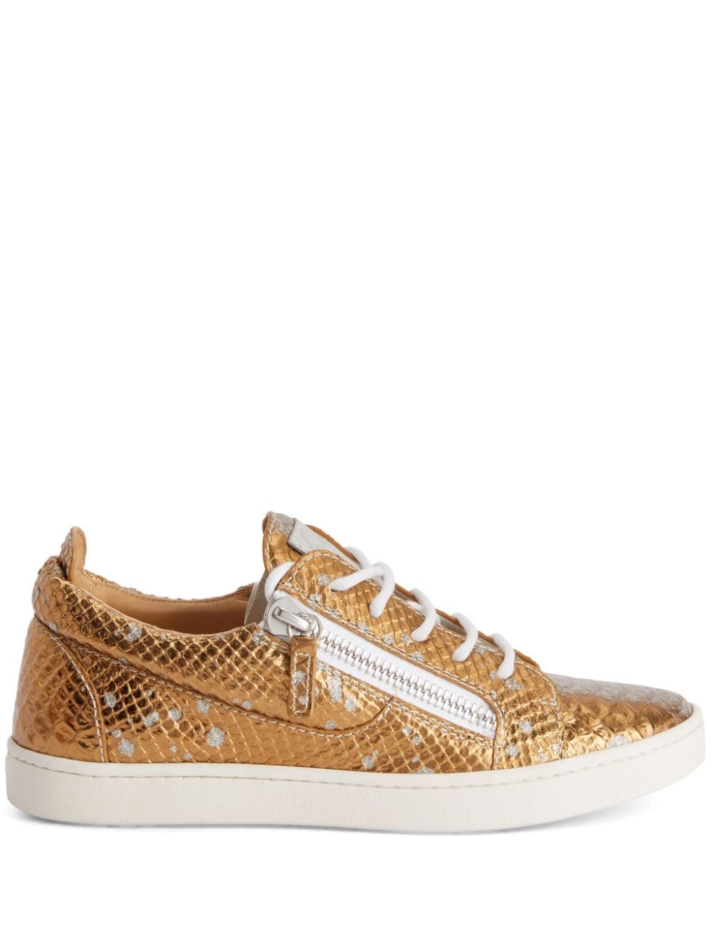 Giuseppe Zanotti Gail metallic-effect sneakers - Gold von Giuseppe Zanotti