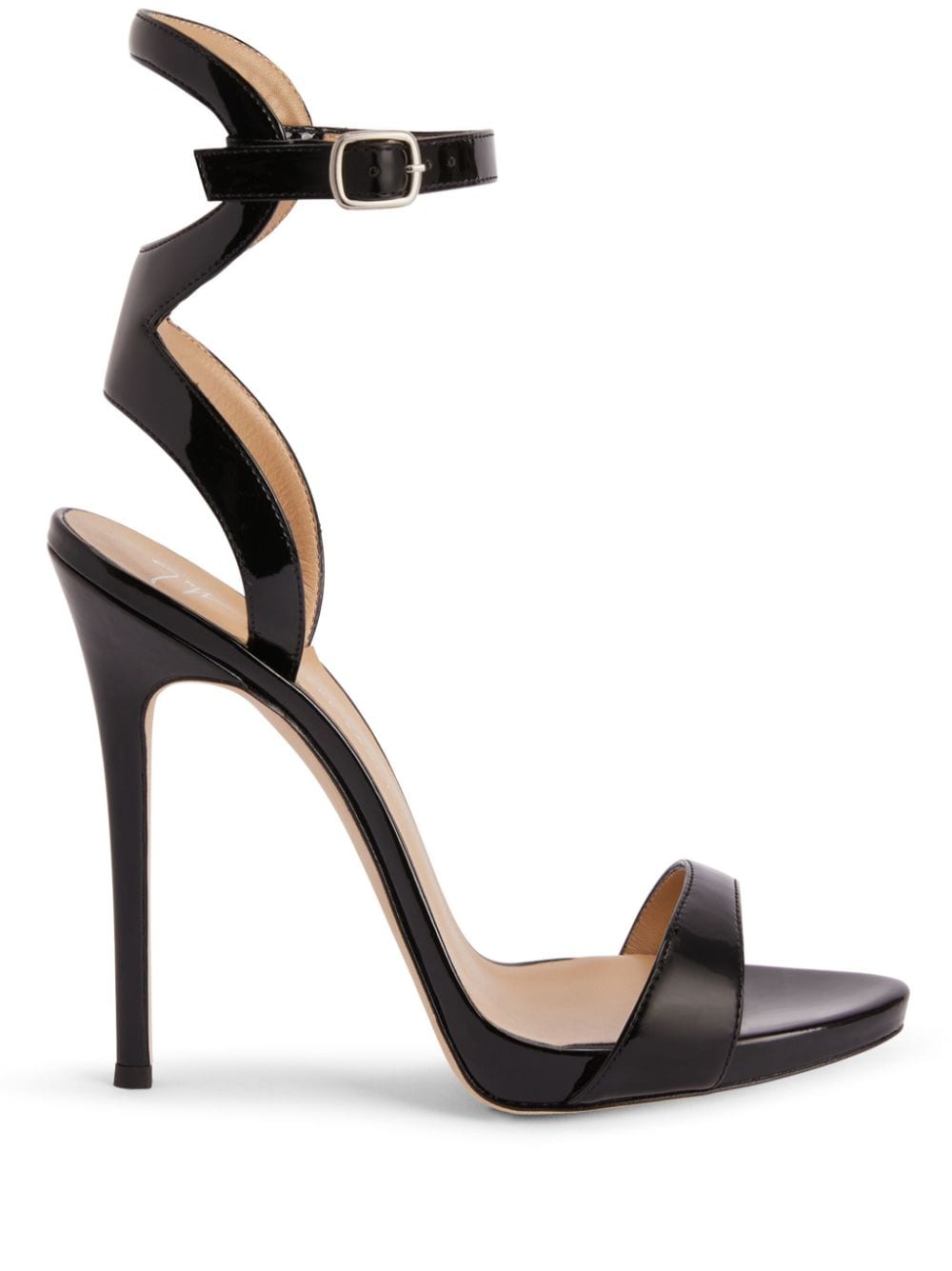 Giuseppe Zanotti Gwyneth 120mm leather stiletto sandals - Black von Giuseppe Zanotti