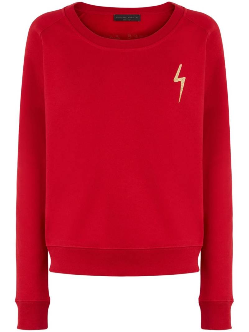 Giuseppe Zanotti Hanane lightning bolt-embroidered sweatshirt von Giuseppe Zanotti