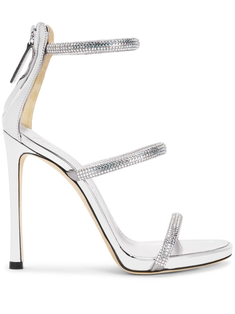 Giuseppe Zanotti Harmony 120mm leather sandals - Silver von Giuseppe Zanotti