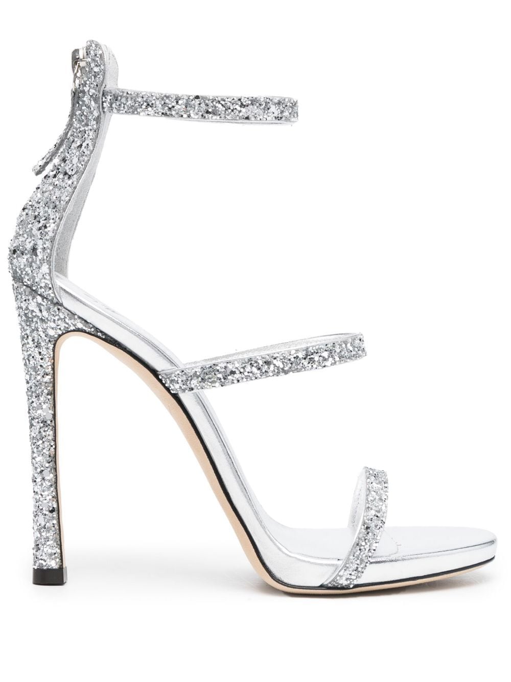 Giuseppe Zanotti Harmony glitter-detail heeled sandals - Silver von Giuseppe Zanotti