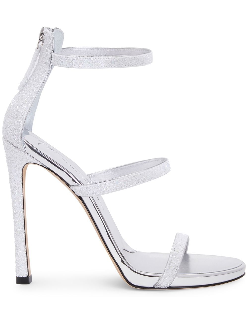 Giuseppe Zanotti Harmony glitter strappy sandals - Silver von Giuseppe Zanotti