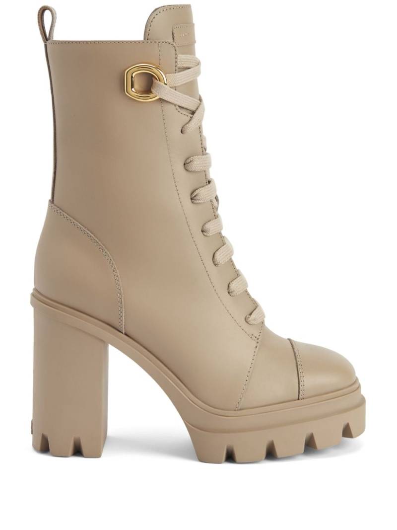 Giuseppe Zanotti Himari 110mm leather boots - Neutrals von Giuseppe Zanotti