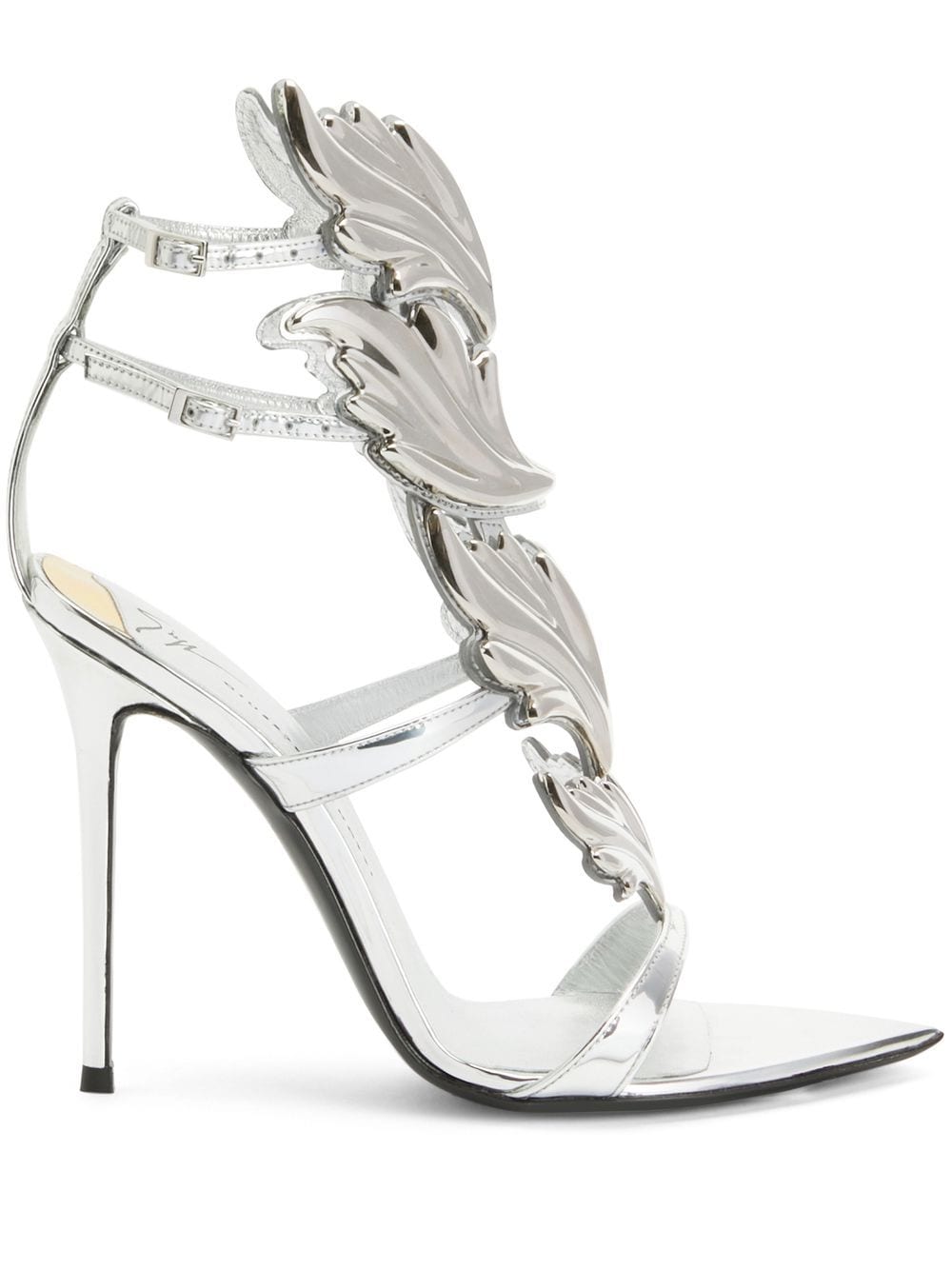 Giuseppe Zanotti Intrigo Flame 105mm sandals - Silver von Giuseppe Zanotti