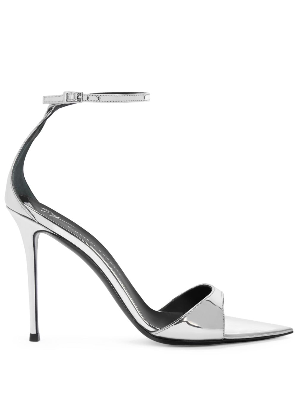 Giuseppe Zanotti Intriigo 90mm metallic-effect sandals - Silver von Giuseppe Zanotti