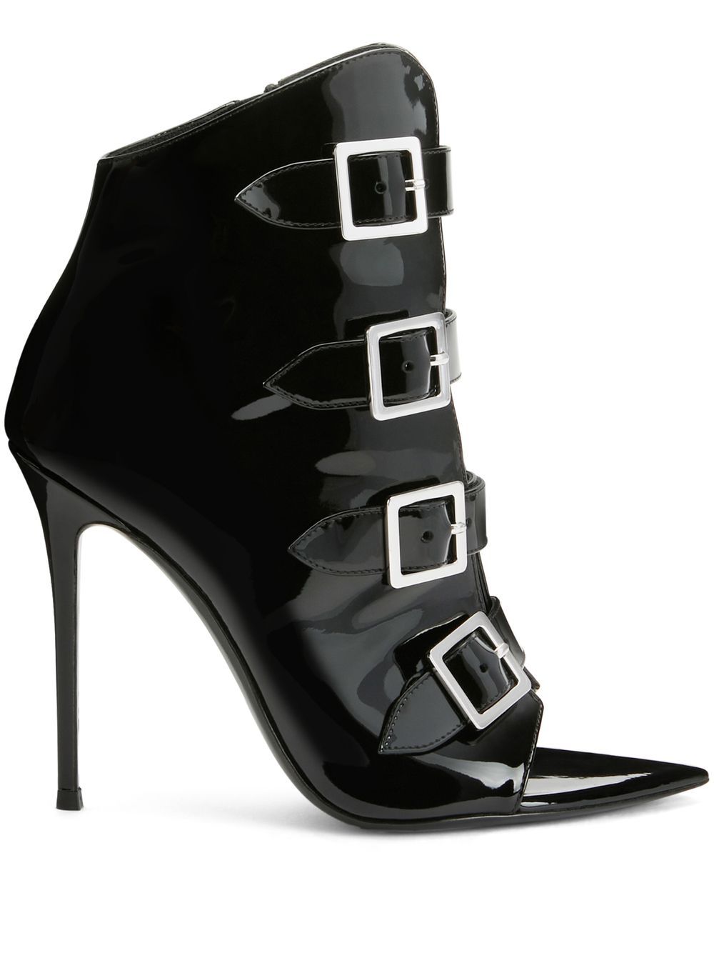 Giuseppe Zanotti Intriigo Buckle 105mm boots - Black von Giuseppe Zanotti