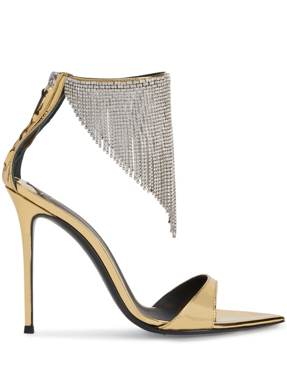 Giuseppe Zanotti Intriigo Crystal 105mm sandals - Gold von Giuseppe Zanotti