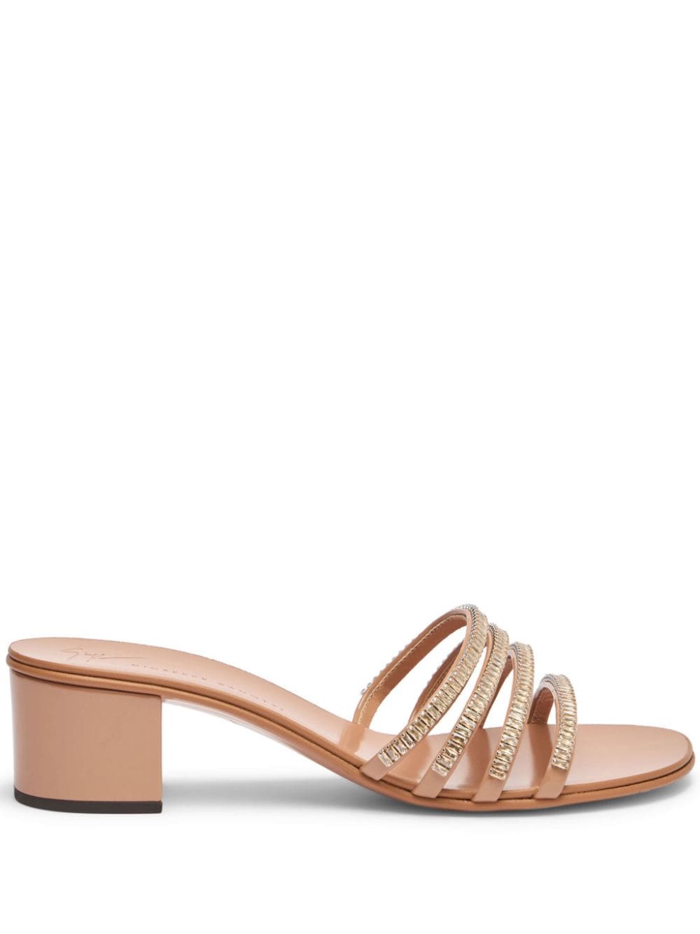 Giuseppe Zanotti Iride 40mm leather mules - Neutrals von Giuseppe Zanotti