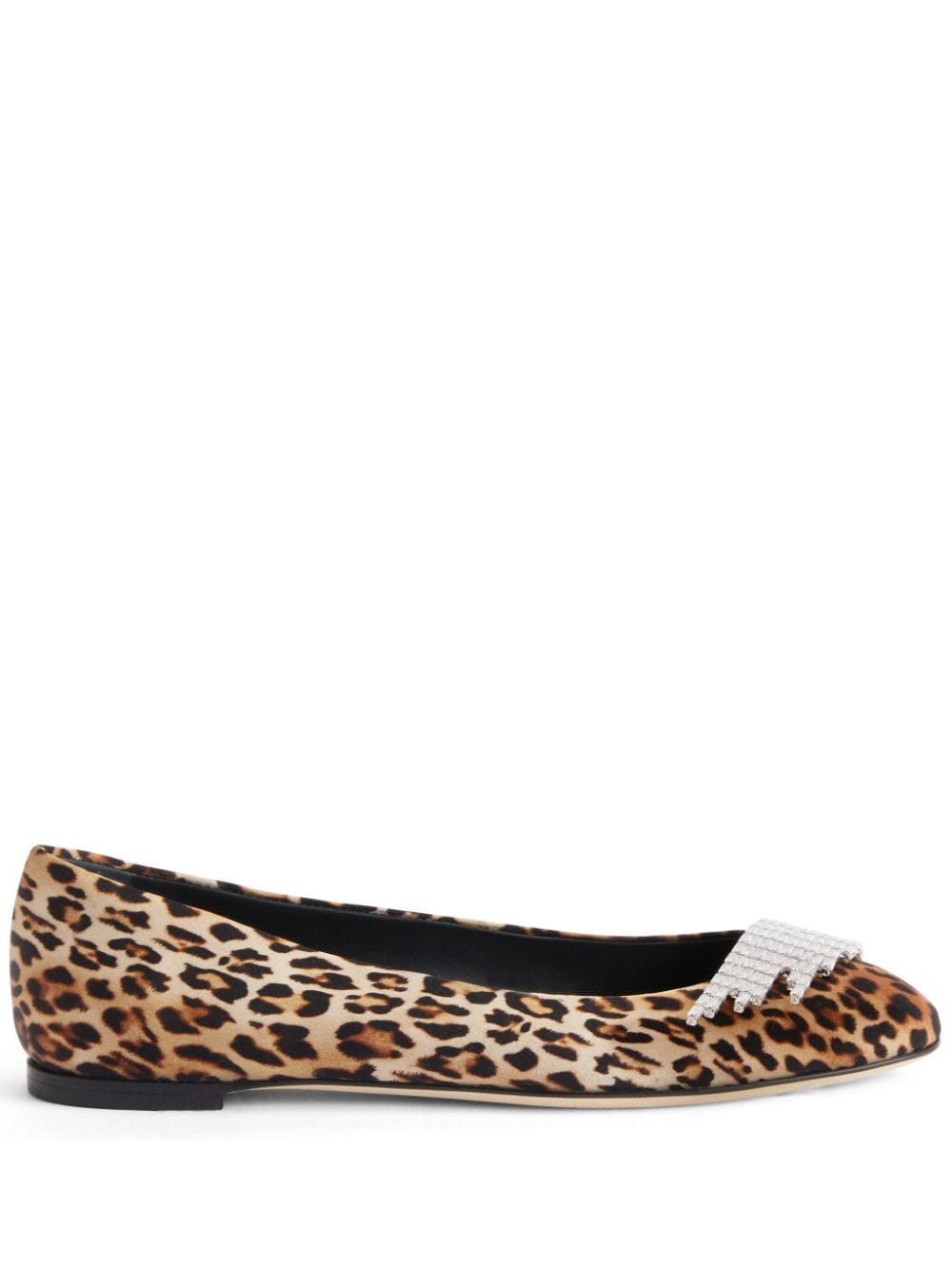 Giuseppe Zanotti Iveery leopard-print ballerina shoes - Brown von Giuseppe Zanotti