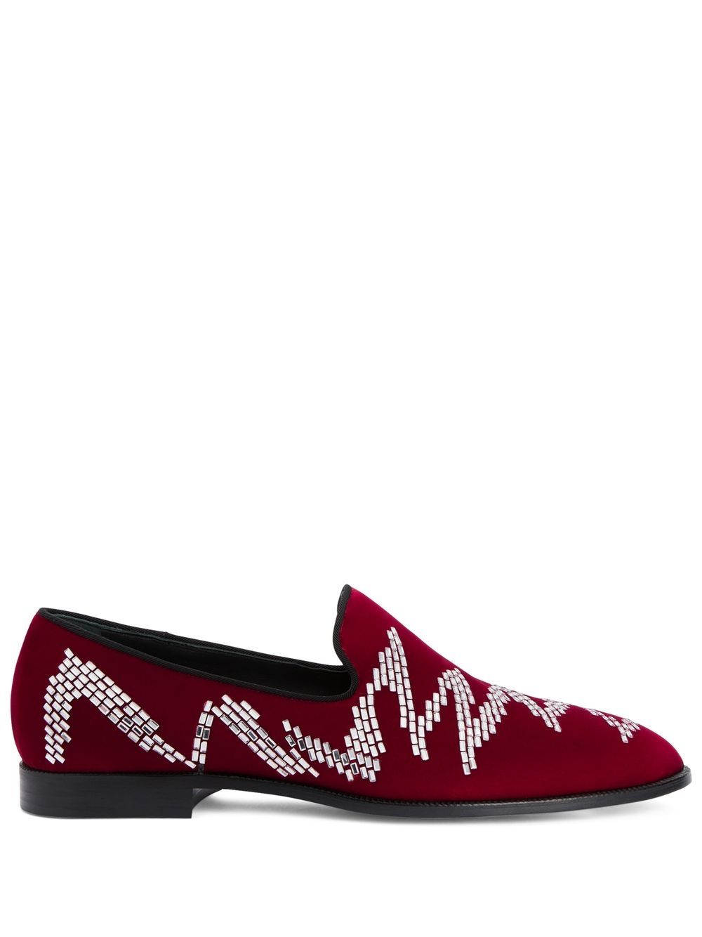 Giuseppe Zanotti Jareth Shake embellished loafers - Red von Giuseppe Zanotti