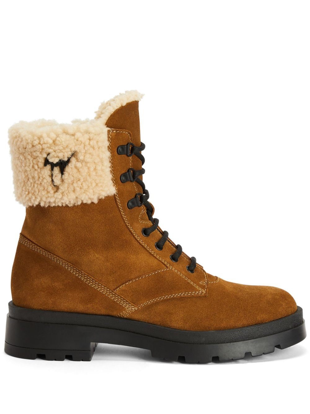 Giuseppe Zanotti Jaure logo-lettering boots - Brown von Giuseppe Zanotti