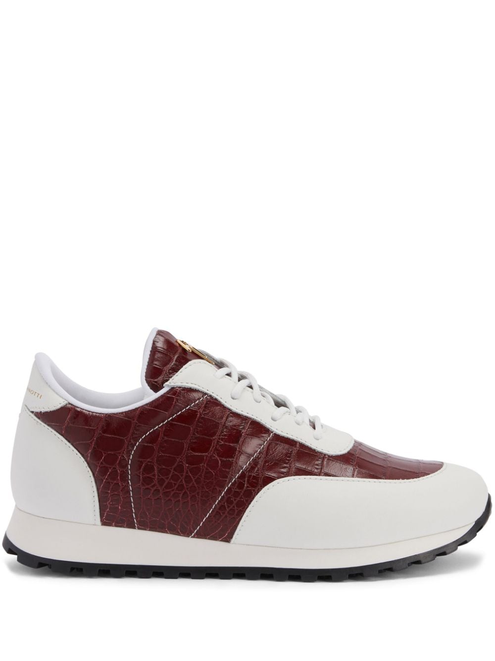 Giuseppe Zanotti Jimi Running panelled leather sneakers - Brown von Giuseppe Zanotti