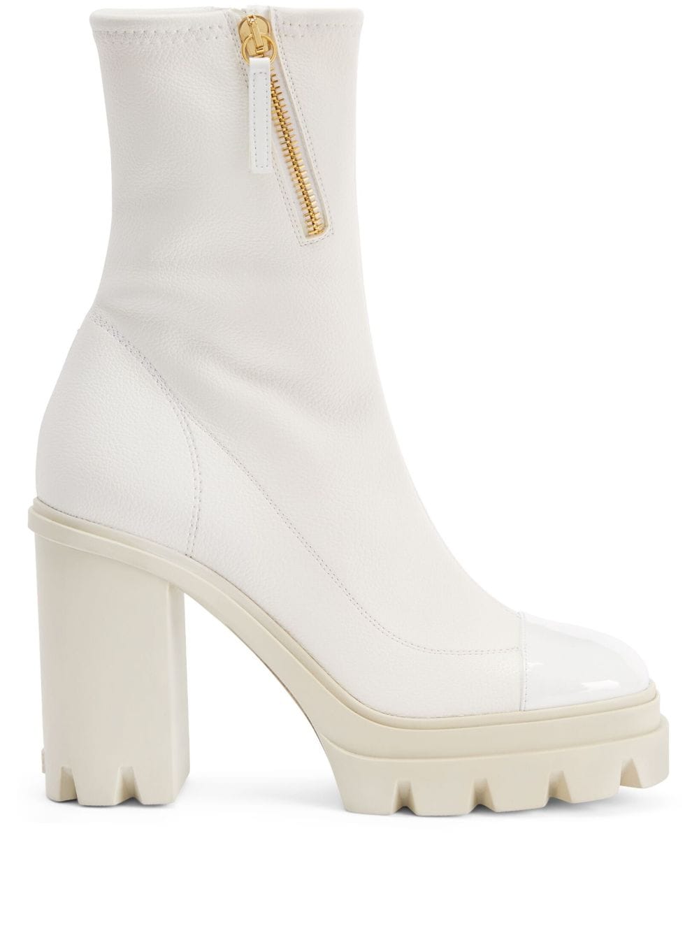 Giuseppe Zanotti Kokebi 110mm leather boots - White von Giuseppe Zanotti