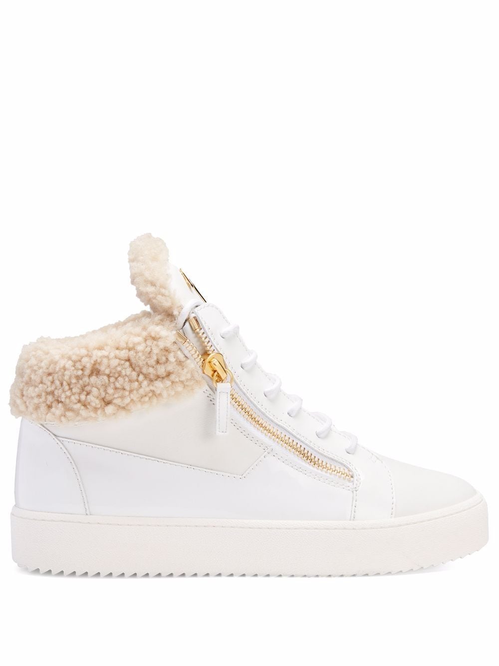 Giuseppe Zanotti Kriss leather sneakers - White von Giuseppe Zanotti