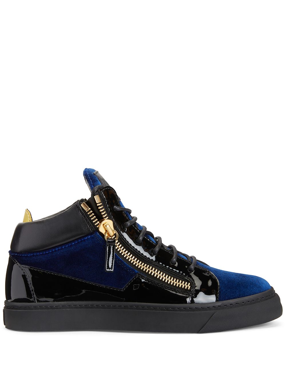 Giuseppe Zanotti Kriss panelled mid-top sneakers - Blue von Giuseppe Zanotti