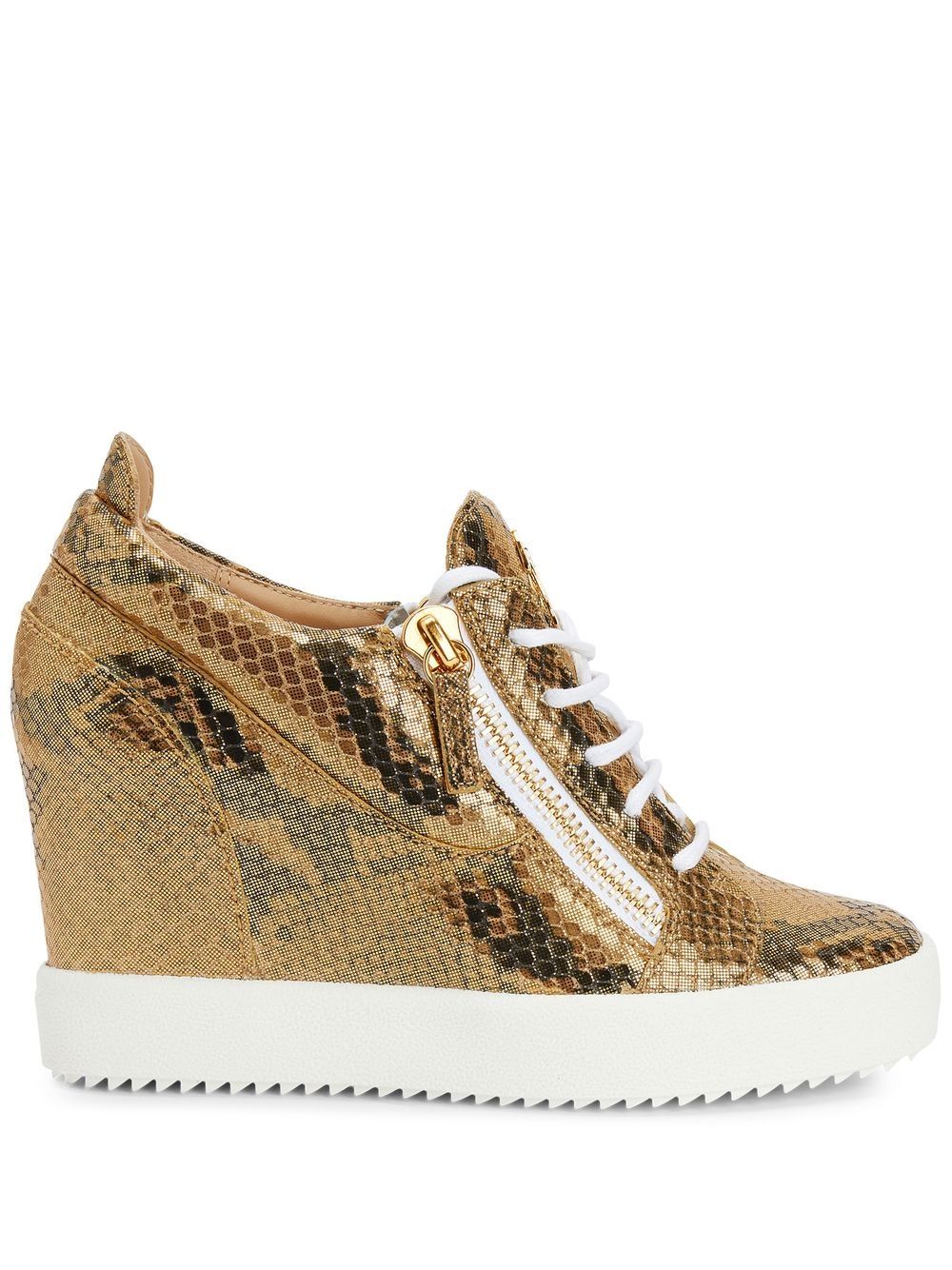 Giuseppe Zanotti Kriss wedge-heel sneakers - Brown von Giuseppe Zanotti