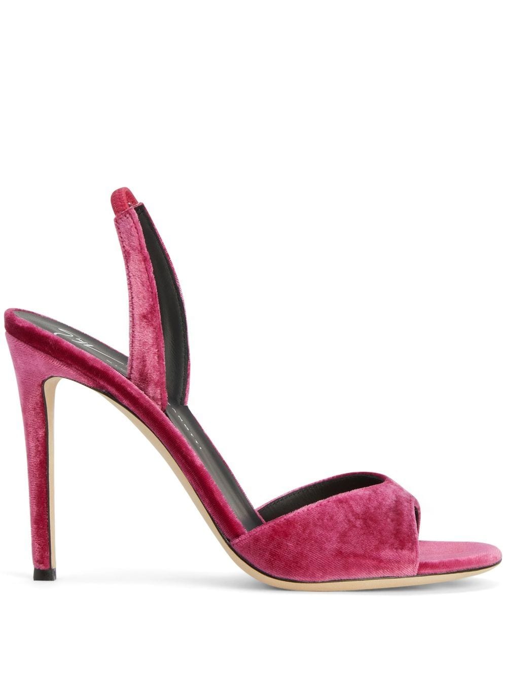 Giuseppe Zanotti Lilibeth velvet sling-back sandals - Pink von Giuseppe Zanotti