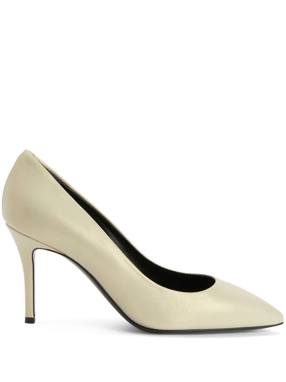 Giuseppe Zanotti Lucrezia point-toe leather pumps - White von Giuseppe Zanotti