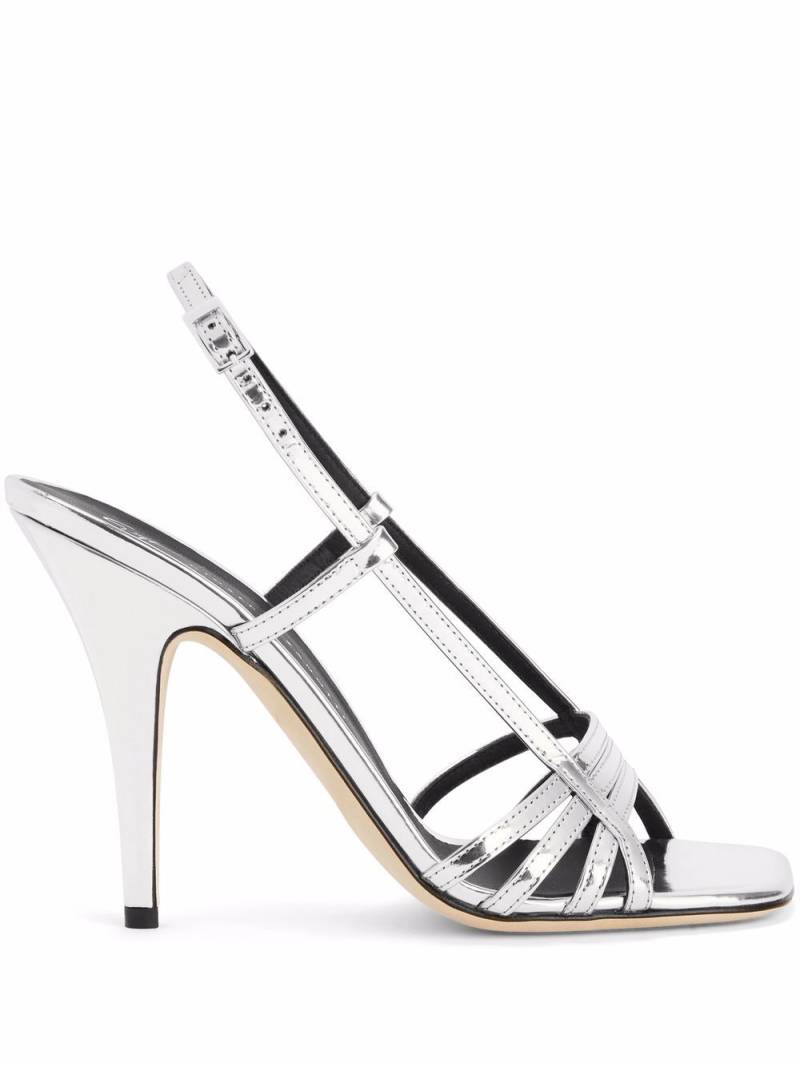 Giuseppe Zanotti Lybra slingback sandals - Silver von Giuseppe Zanotti